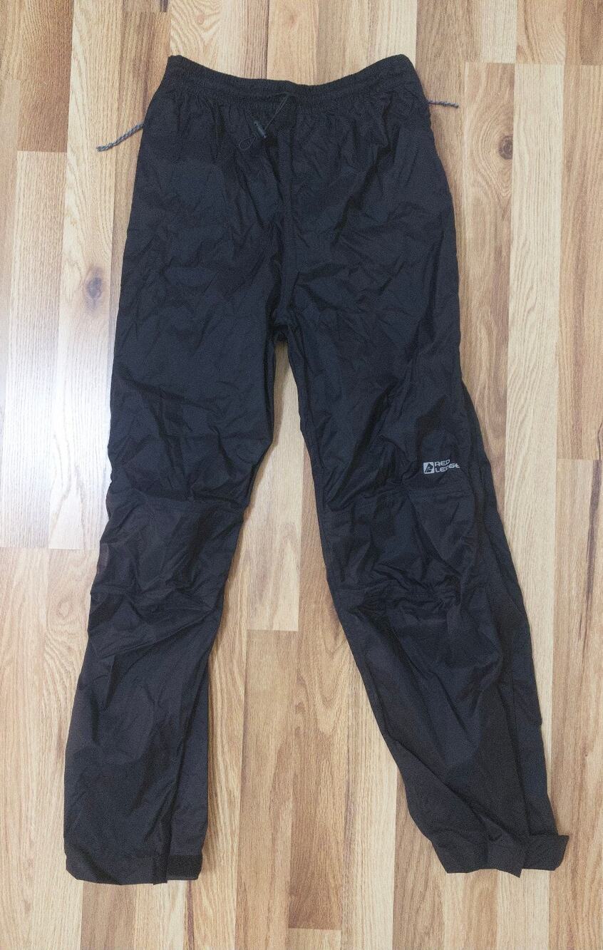 Red Ledge Rain Pants S Waist 28 Full Zip On/Off Legs Black Hike Fishing